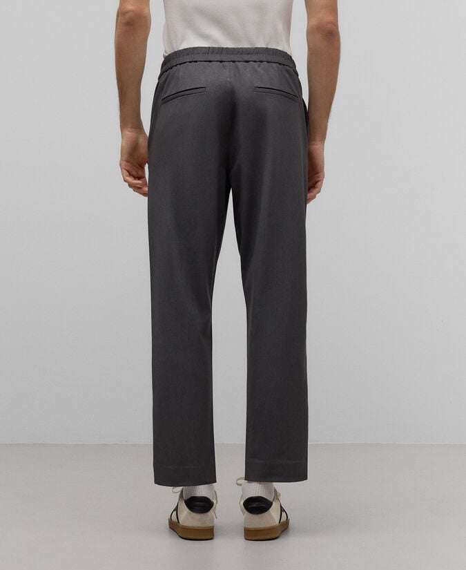 Adolfo dominguez Pantalón recto gris melange hombre Promoción trimestral