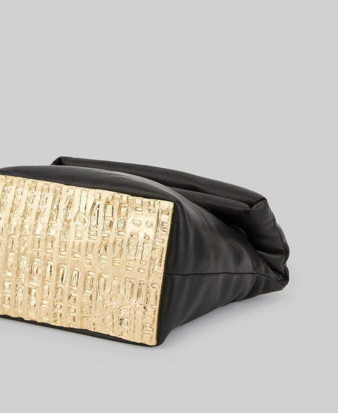 Adolfo dominguez Clutch acolchado base metálica mujer 2025