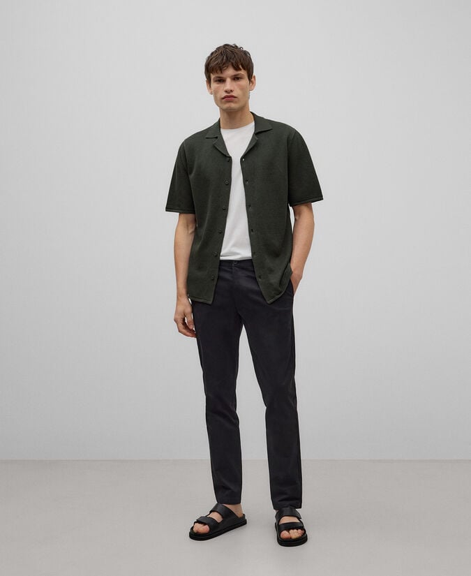 Adolfo dominguez Pantalón chino algodón slim fit hombre Outlet online