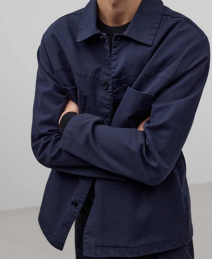 Adolfo dominguez Cazadora twill de algodón hombre Gran oferta