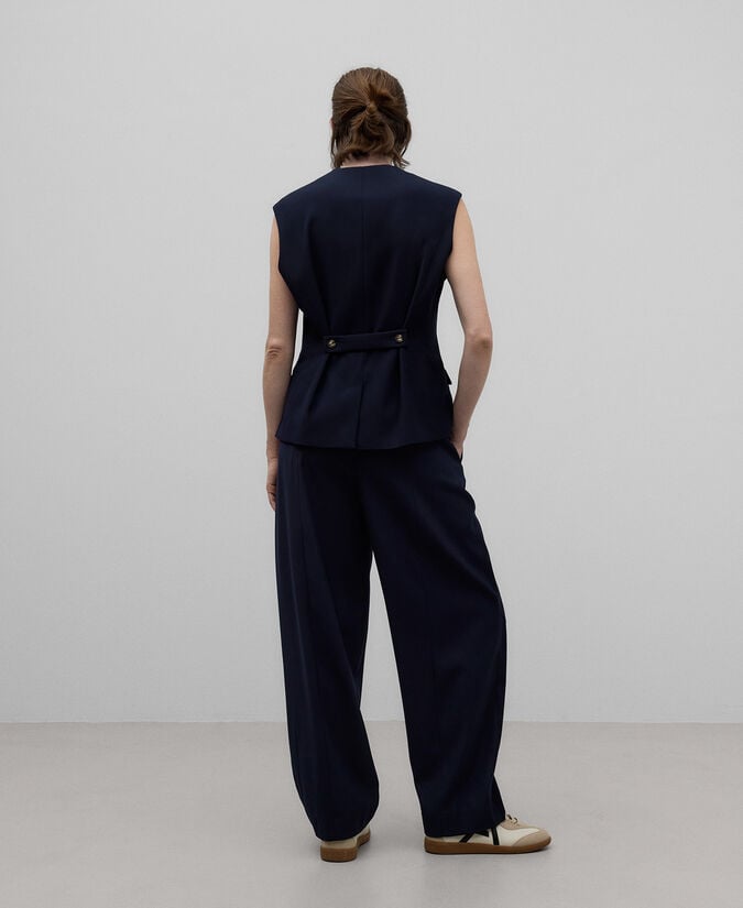 Adolfo dominguez Pantalón azul marino mujer Tienda