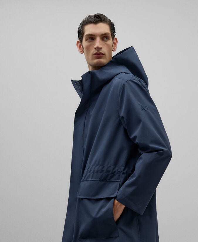 Adolfo dominguez Parka capucha azul hombre Envío gratis