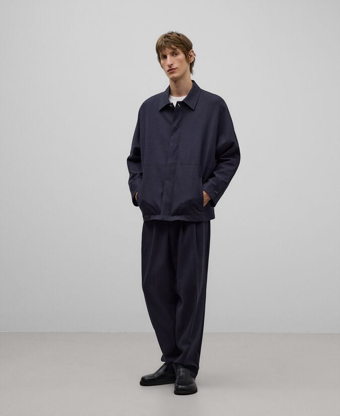 Adolfo dominguez Pantalón relaxed fit gris hombre