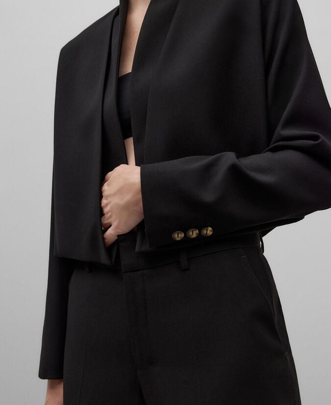 Adolfo dominguez Blazer corta cuello tira mujer Superdescuento