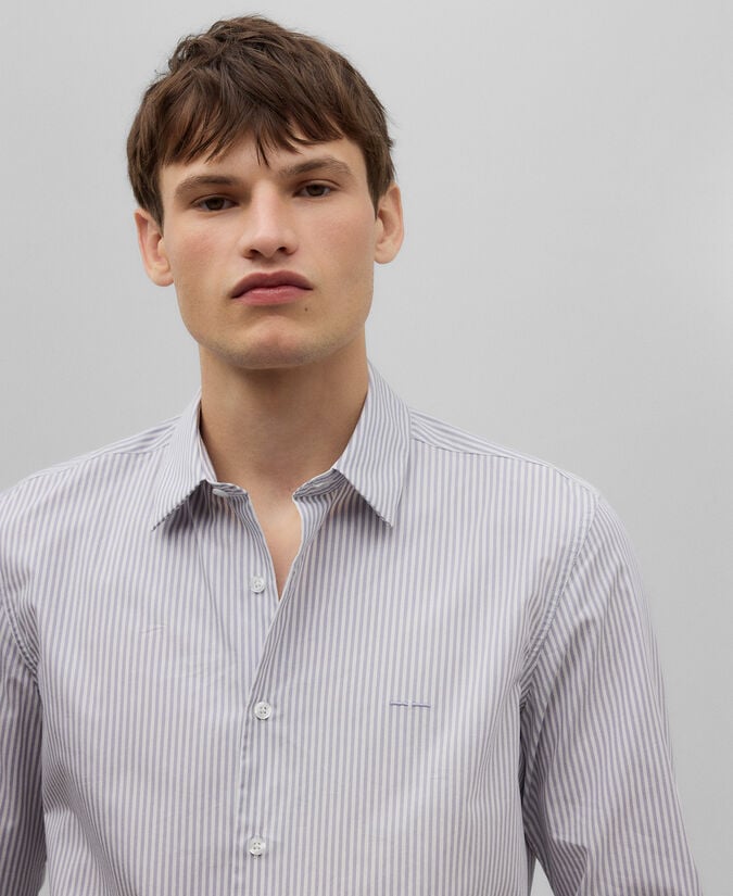 Adolfo dominguez Camisa rayas verticales algodón hombre Última moda