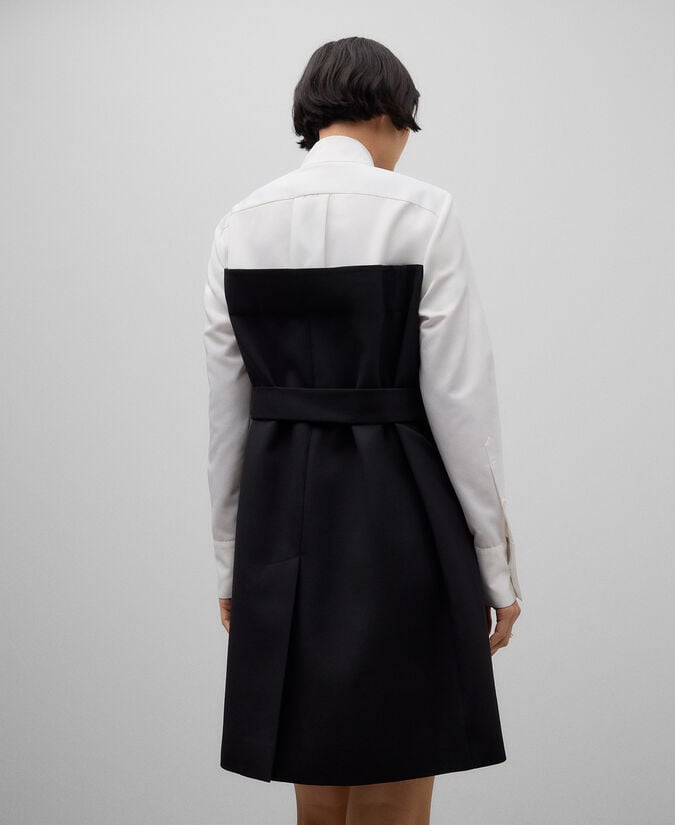 Adolfo dominguez Vestido camisero combinado mujer Rebajas de fábrica