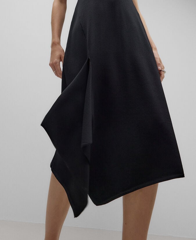Adolfo dominguez Vestido punto asimétrico mujer Precio de fábrica