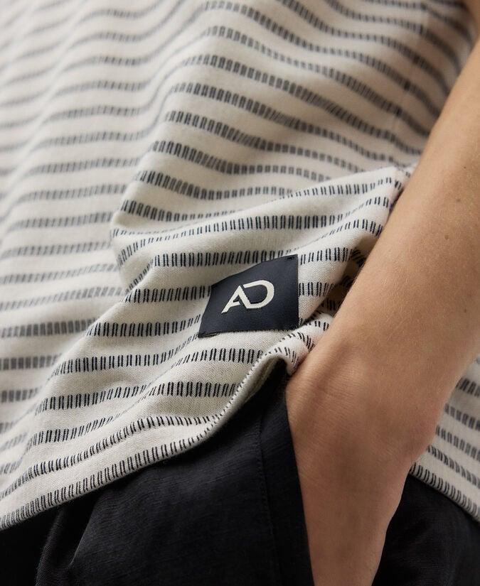 Adolfo dominguez Camiseta rayas algodón orgánico hombre Grandes descuentos