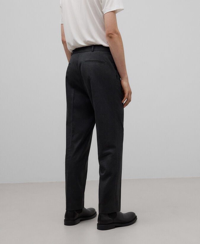 Adolfo dominguez Pantalón sastre gris melange hombre Outlet