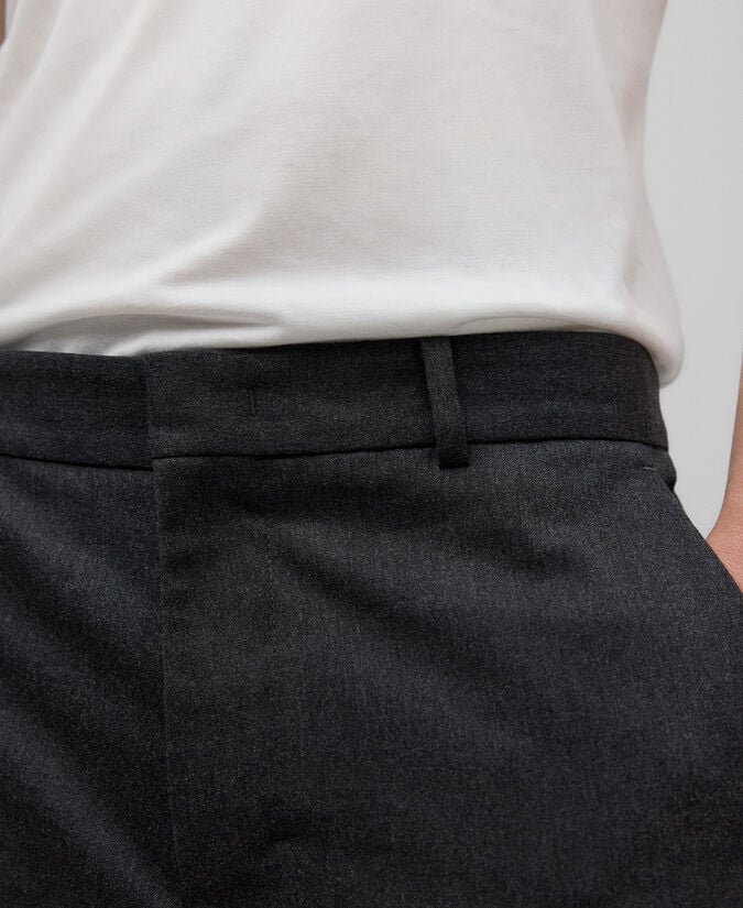 Adolfo dominguez Pantalón sastre gris melange hombre Outlet