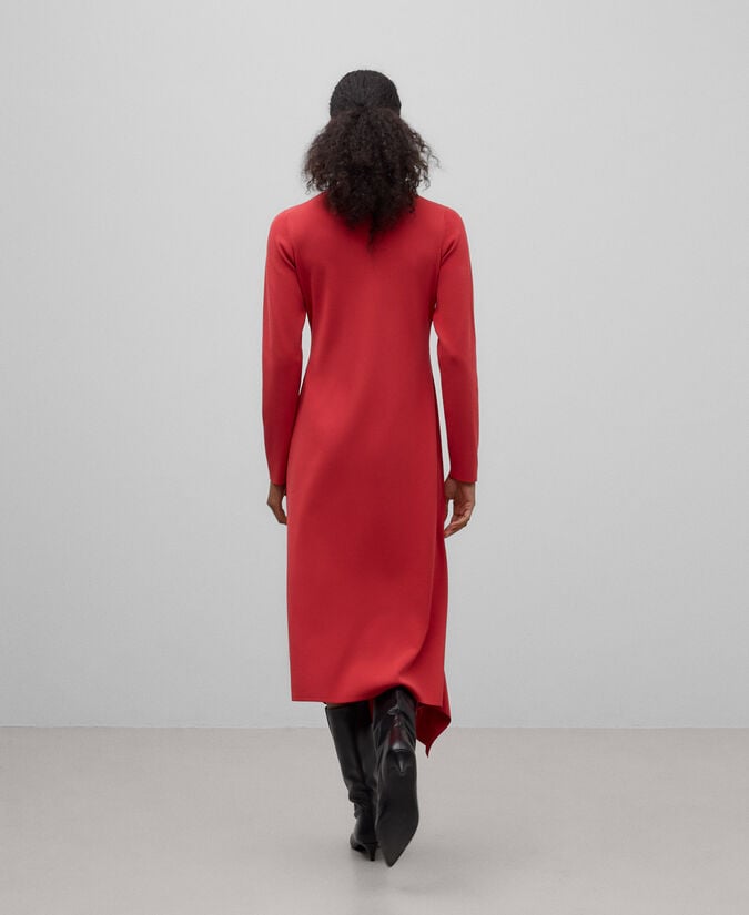 Adolfo dominguez Vestido punto asimétrico mujer Venta caliente
