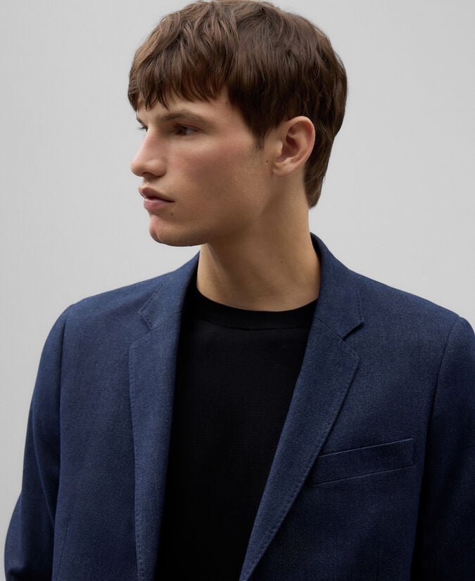 Adolfo dominguez Blazer algodón azul marino hombre Los más vendidos
