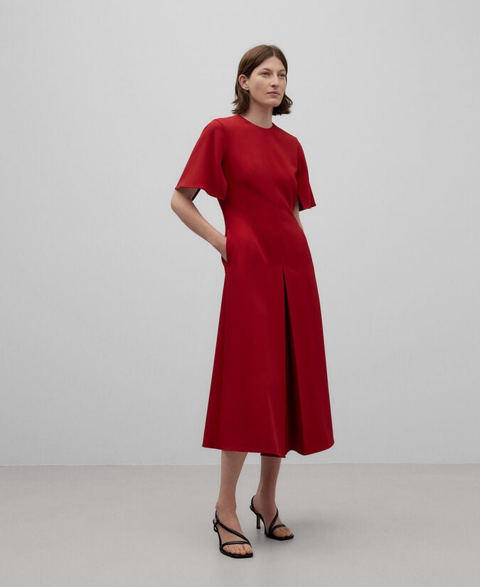 Adolfo dominguez Vestido midi evasé mujer