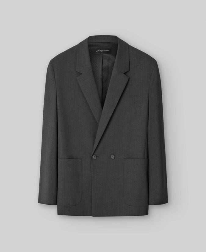 Adolfo dominguez Blazer cruzada gris marengo hombre Liquidación