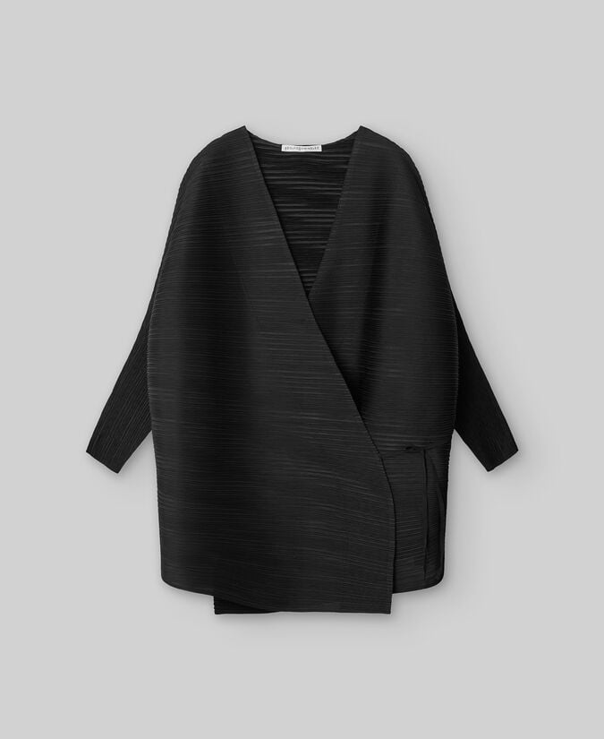 Adolfo dominguez Kimono crinkle negro mujer En oferta