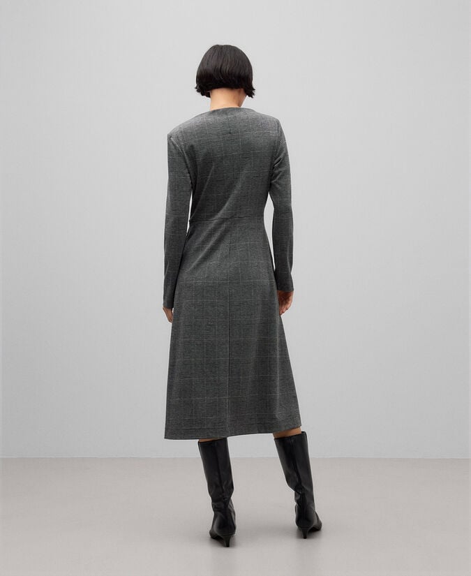 Adolfo dominguez Vestido estampado cintura drapeada mujer Ofertas especiales