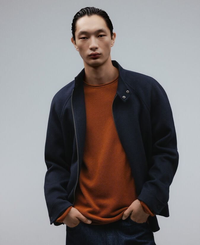 Adolfo dominguez Camiseta punto estructura hombre Última moda