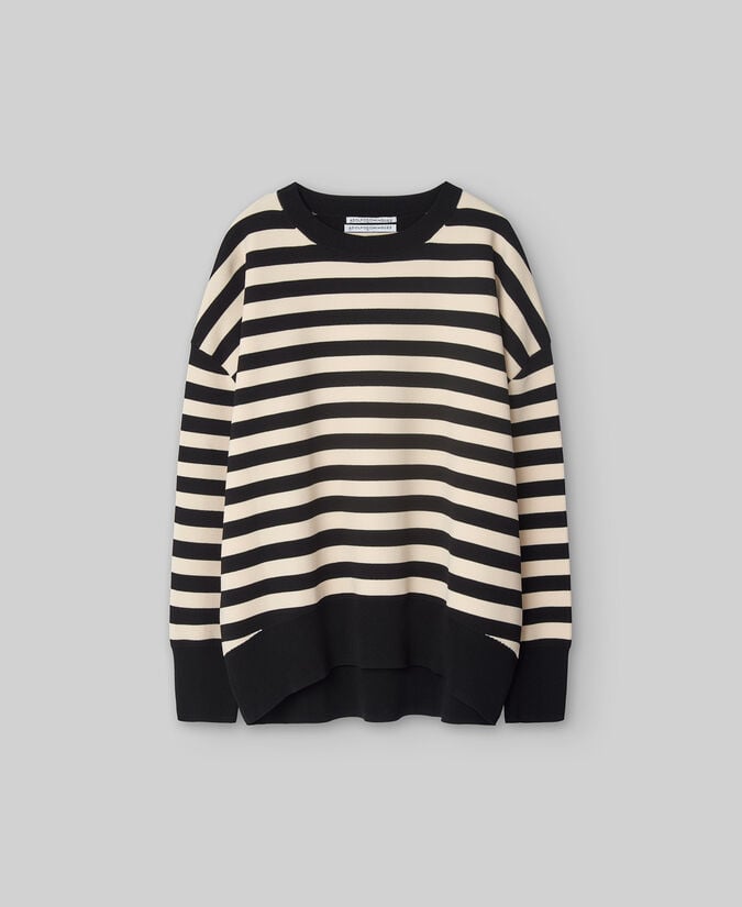 Adolfo dominguez Jersey punto piqué rayas mujer Outlet online