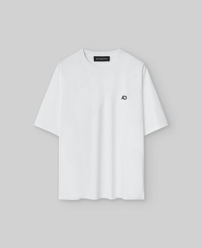 Adolfo dominguez Camiseta blanca logo a contraste hombre En oferta