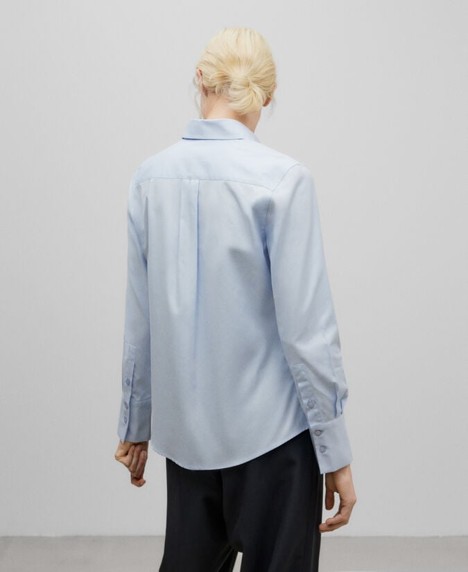 Adolfo dominguez Camisa algodón azul celeste para mujer Tienda