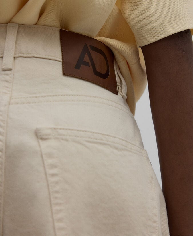 Adolfo dominguez Pantalón denim algodón carrot fit mujer Mejor oferta