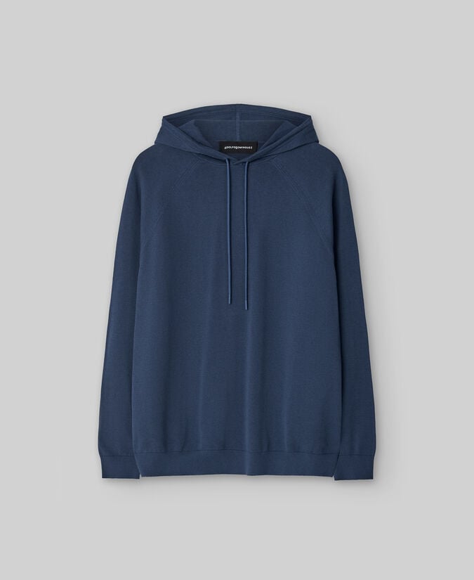 Adolfo dominguez Sudadera con capucha en punto hombre Oferta especial de fábrica