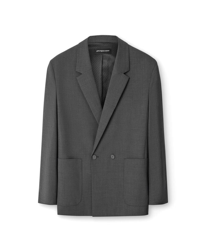 Adolfo dominguez Blazer cruzada gris marengo hombre Superdescuento