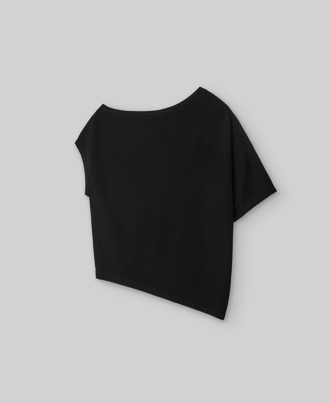 Adolfo dominguez Jersey desestructurado negro mujer Outlet