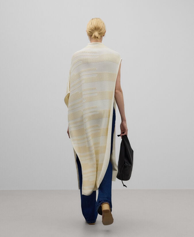 Adolfo dominguez Capa asimétrica jacquard mujer Tienda
