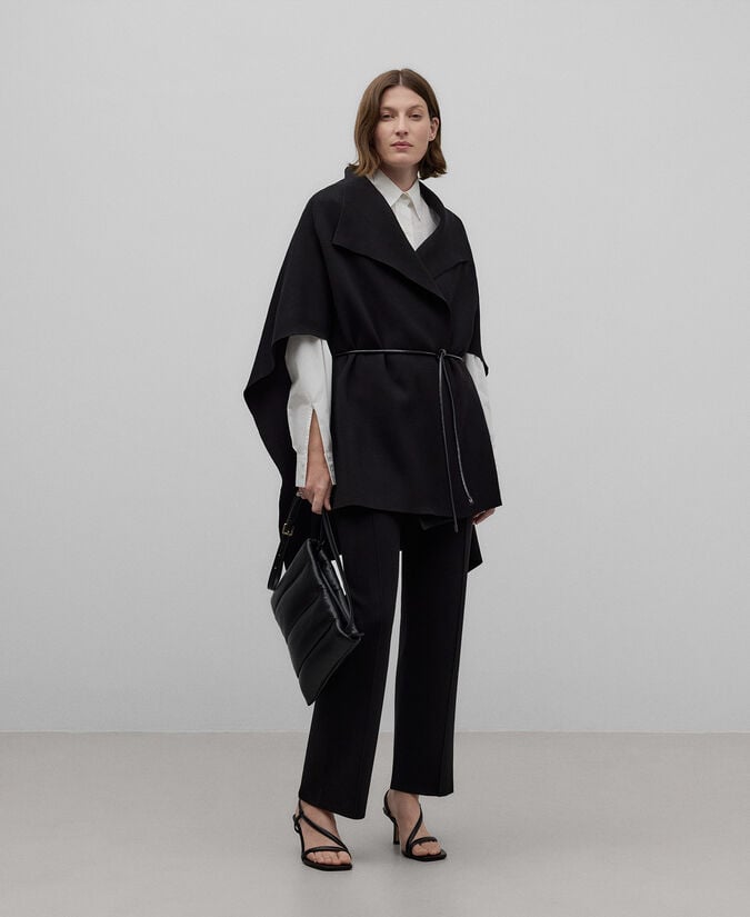 Adolfo dominguez Pantalón tejido viscosa negro mujer Rebajas top