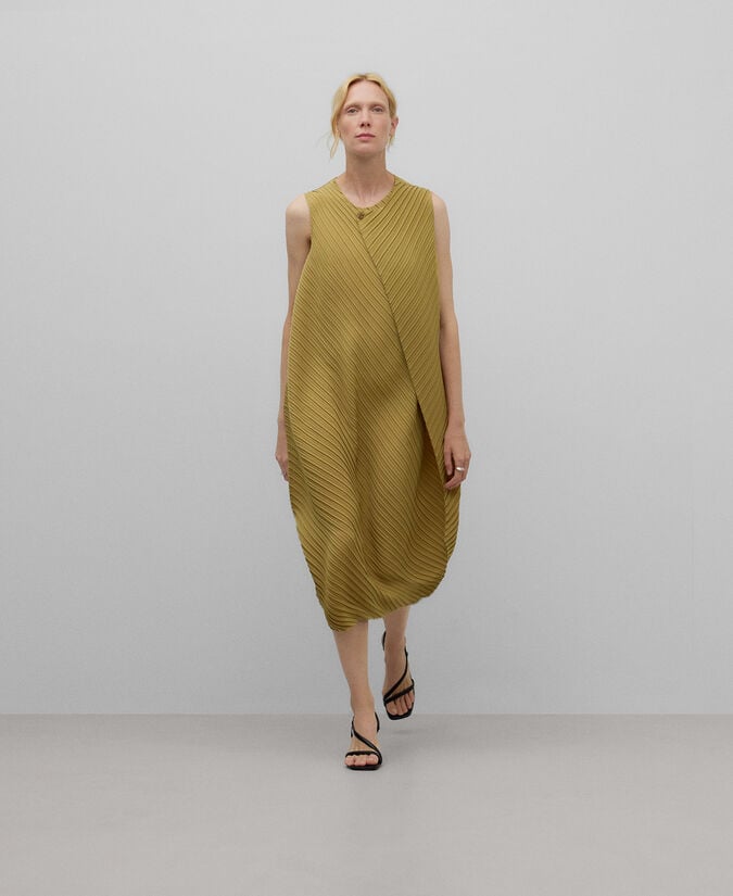 Adolfo dominguez Vestido midi crinkle mujer Solo hoy
