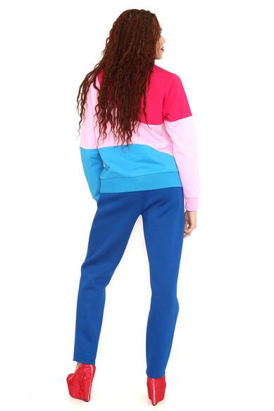 Agatha ruiz de la prada SUDADERA ROSA TOPO FUCSIA Y AZUL Libre de impuestos