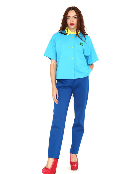 Agatha ruiz de la prada POLO TURQUESA FLOR Última moda