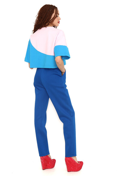 Agatha ruiz de la prada CAMISETA ROSA ONDA AZUL Ofertas especiales