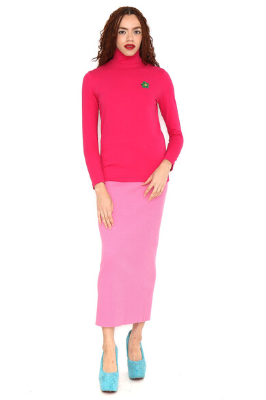 Agatha ruiz de la prada CAMISETA FUCSIA CA FLOR VERDE En línea
