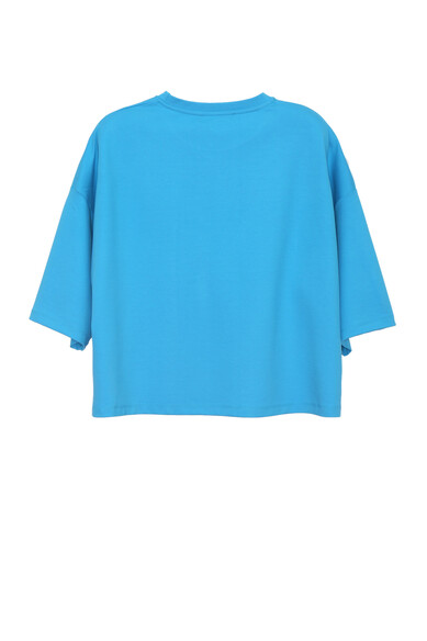 Agatha ruiz de la prada CAMISETA OVERSIZE TURQUESA ARP AMARILLO Gran oferta