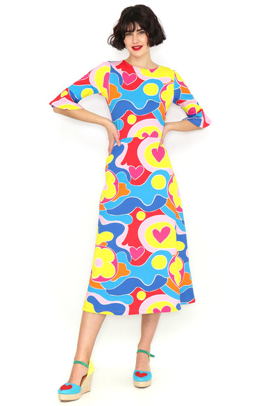 Agatha ruiz de la prada VESTIDO ESTAMPADO MULTICOLOR Mejor oferta