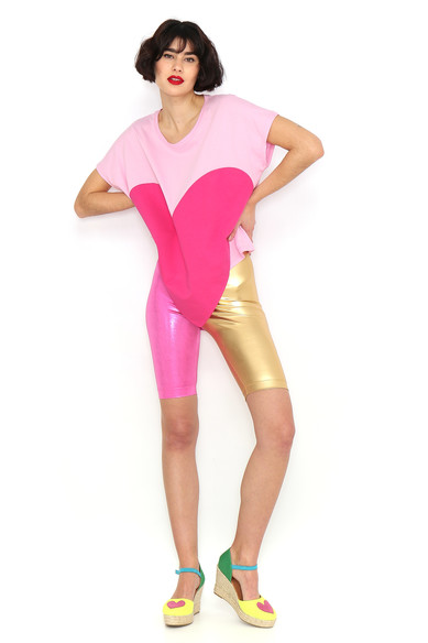 Agatha ruiz de la prada CAMISETA CORAZON FUCSIA Rebajas top