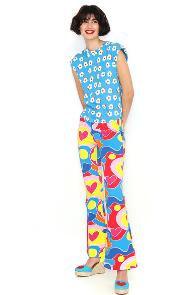 Agatha ruiz de la prada CAMISETA FLORES HOMBRERAS Oferta especial