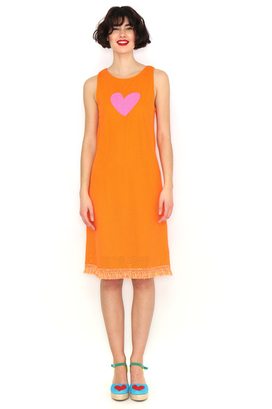 Agatha ruiz de la prada VESTIDO NARANJA FLECOS Precios de Black Friday