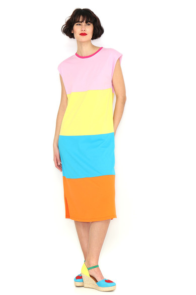 Agatha ruiz de la prada VESTIDO RAYAS HOMBRERAS Libre de impuestos