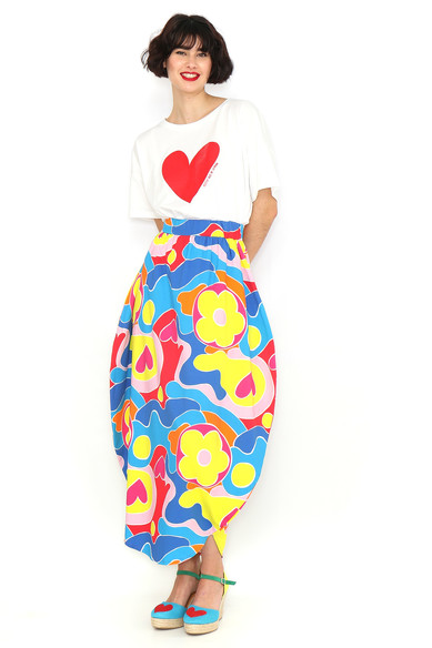Agatha ruiz de la prada FALDA LARGA CIRCULO MULTICOLOR Descuentos del mes