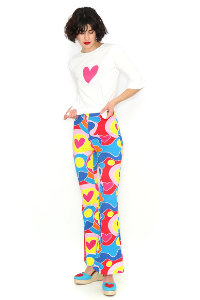 Agatha ruiz de la prada PANTALON MULTICOLOR FLARE Última moda
