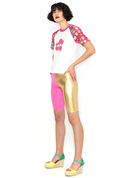 Agatha ruiz de la prada CAMISETA FLOR MANGAS ESTAMPADAS Descuento por venta flash