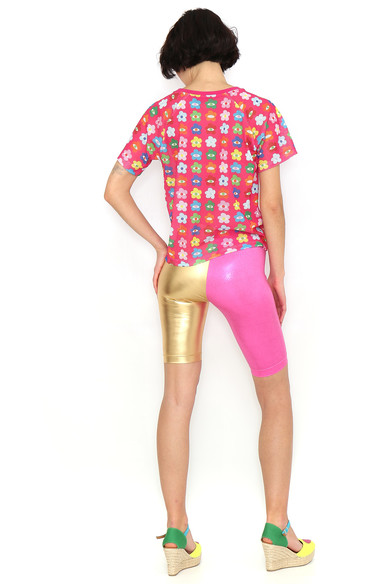 Agatha ruiz de la prada CAMISETA REJILLA FLORES COLORES Grandes ahorros
