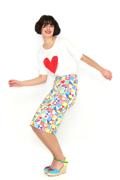 Agatha ruiz de la prada FALDA LAPIZ PATCH Outlet
