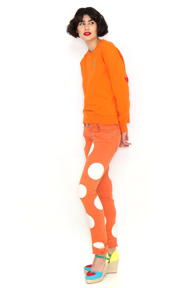 Agatha ruiz de la prada SUDADERA BASICA NARANJA Ofertas