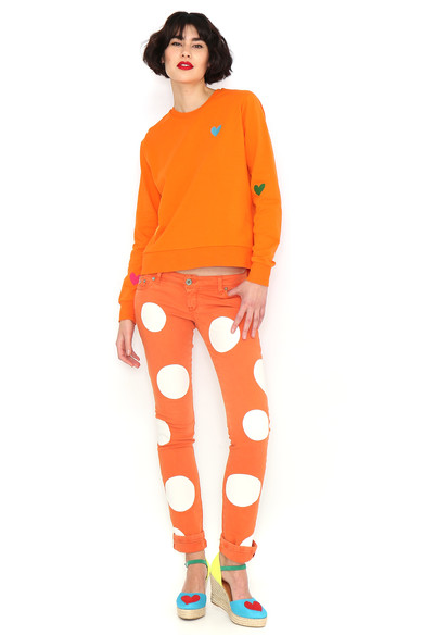 Agatha ruiz de la prada SUDADERA BASICA NARANJA Ofertas