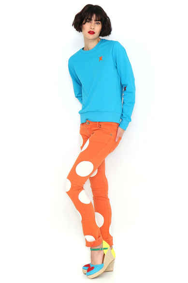 Agatha ruiz de la prada SUDADERA BASICA TURQUESA Venta caliente