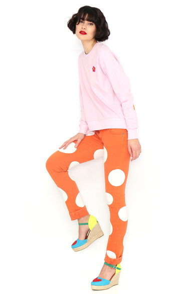 Agatha ruiz de la prada SUDADERA BASICA ROSA Gran oferta